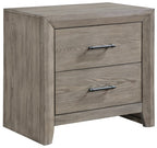 Homelegance 1598-4PC 4 pc Grey finish wood chevron design headboard queen bedroom set