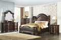 Homelegance 1603-4PC 4 pc Astoria grand cherry finish wood low profile footboard queen bedroom set