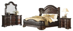 Homelegance 1603-4PC 4 pc Astoria grand cherry finish wood low profile footboard queen bedroom set