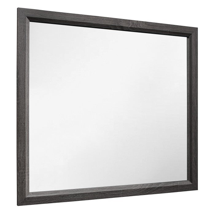 Homelegance 1645-4PC 4 pc Davi embossed grey finish wood queen bedroom set