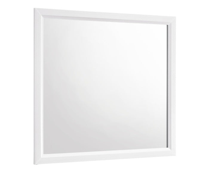 Homelegance 1645WH-4PC 4 pc Davi embossed white finish wood queen bedroom set