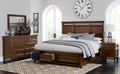 Homelegance 1649-4PC 4 pc Darby home co Frazier park brown cherry finish wood queen bedroom set with drawers