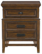 Homelegance 1649-4PC 4 pc Darby home co Frazier park brown cherry finish wood queen bedroom set with drawers