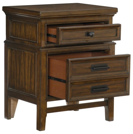 Homelegance 1649-4PC 4 pc Darby home co Frazier park brown cherry finish wood queen bedroom set with drawers