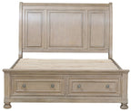 Homelegance 2259GY-4PC 4 pc Bethel gray wire brush finish wood bedroom set