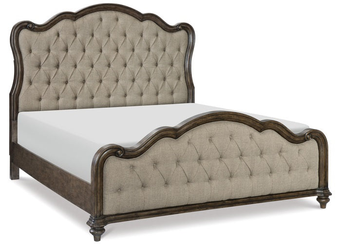 Homelegance 1682-4PC 4 pc Astoria grand heath court brown oak finish wood queen bedroom set