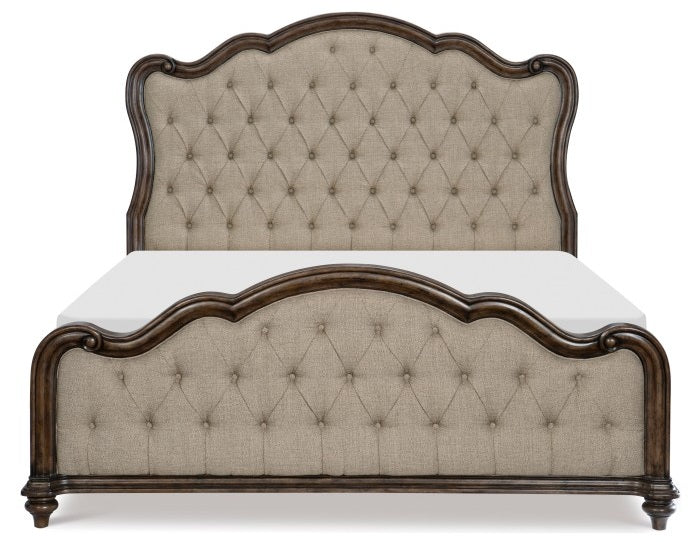 Homelegance 1682-4PC 4 pc Astoria grand heath court brown oak finish wood queen bedroom set