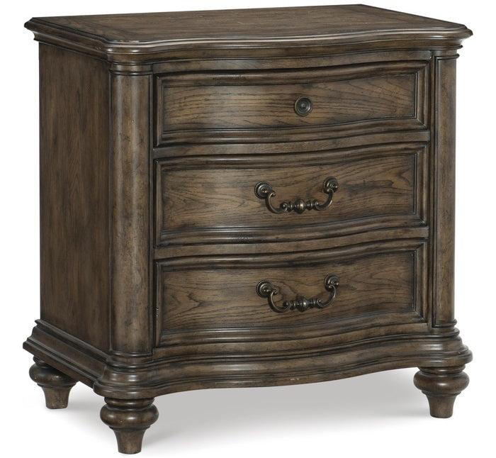 Homelegance 1682-4PC 4 pc Astoria grand heath court brown oak finish wood queen bedroom set