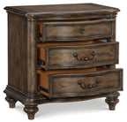 Homelegance 1682-4PC 4 pc Astoria grand heath court brown oak finish wood queen bedroom set