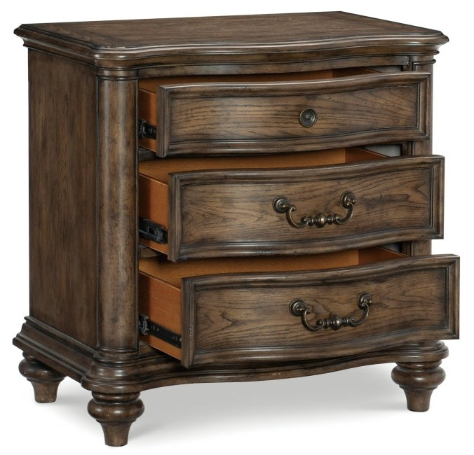 Homelegance 1682-4PC 4 pc Astoria grand heath court brown oak finish wood queen bedroom set