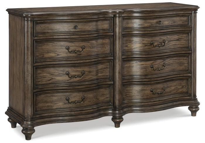 Homelegance 1682-4PC 4 pc Astoria grand heath court brown oak finish wood queen bedroom set