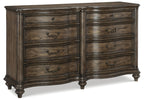 Homelegance 1682-4PC 4 pc Astoria grand heath court brown oak finish wood queen bedroom set