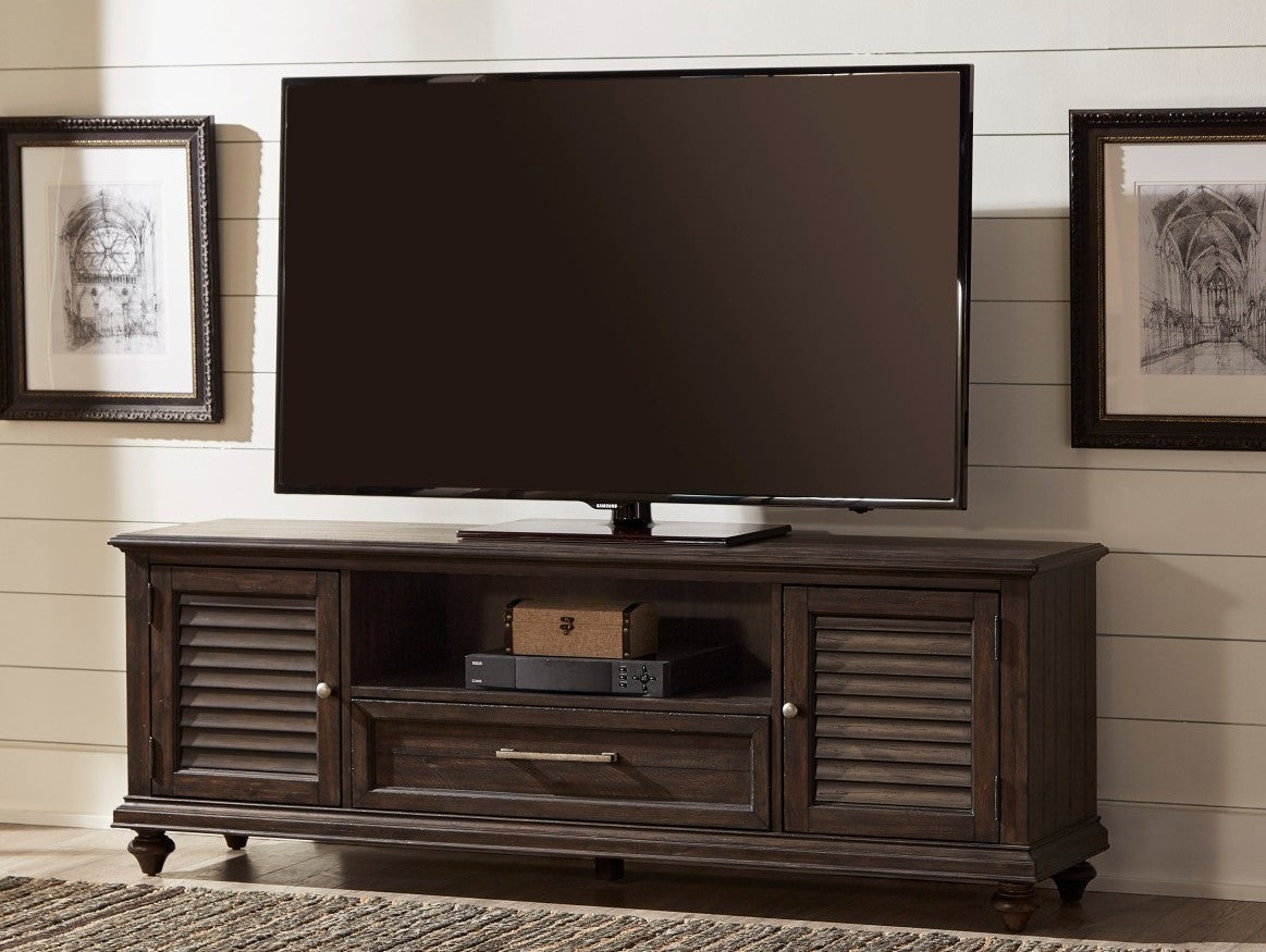 Homelegance 16890-72 Cardano driftwood charcoal finish wood tv entertainment center tv stand