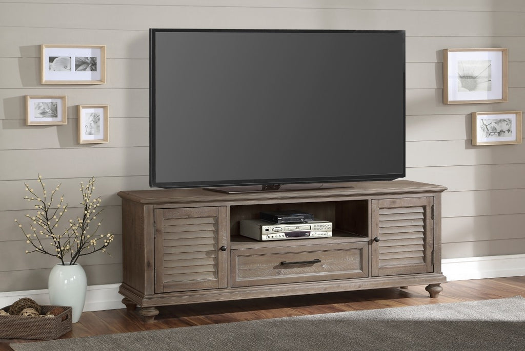 Homelegance 16890BR-72 Cardano driftwood light brown finish wood tv entertainment center tv stand
