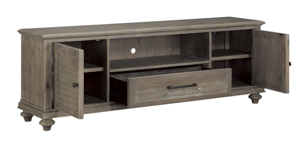 Homelegance 16890BR-72 Cardano driftwood light brown finish wood tv entertainment center tv stand