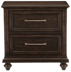 Homelegance 1689-4PC 4 pc Astoria grand Cardano driftwood charcoal finish wood queen bedroom set