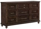 Homelegance 1689-4PC 4 pc Astoria grand Cardano driftwood charcoal finish wood queen bedroom set
