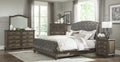 Homelegance 1693-4PC 4 pc Astoria grand rachelle weathered pecan finish wood queen bedroom set