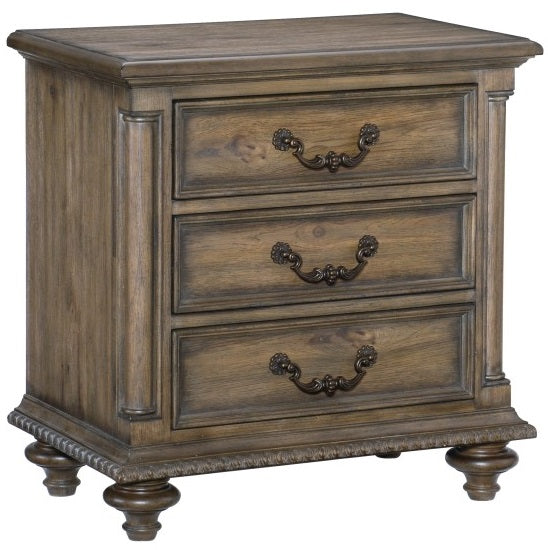 Homelegance 1693-4PC 4 pc Astoria grand rachelle weathered pecan finish wood queen bedroom set