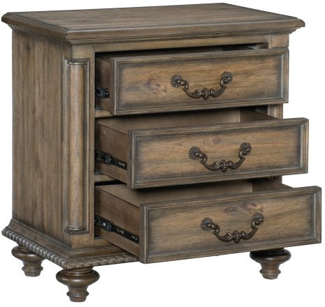 Homelegance 1693-4PC 4 pc Astoria grand rachelle weathered pecan finish wood queen bedroom set