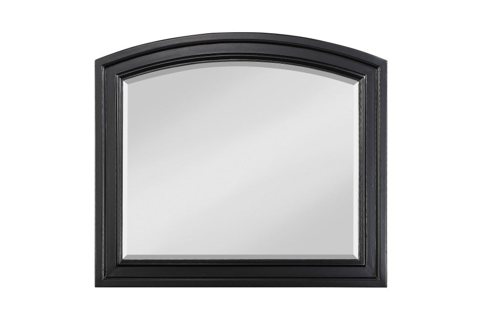 Homelegance 1714BK-4PC 4 pc Laurelin black sand thru finish wood bedroom set