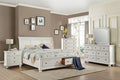Homelegance 1714WH-4PC 4 pc Laurelin white sand thru finish wood bedroom set