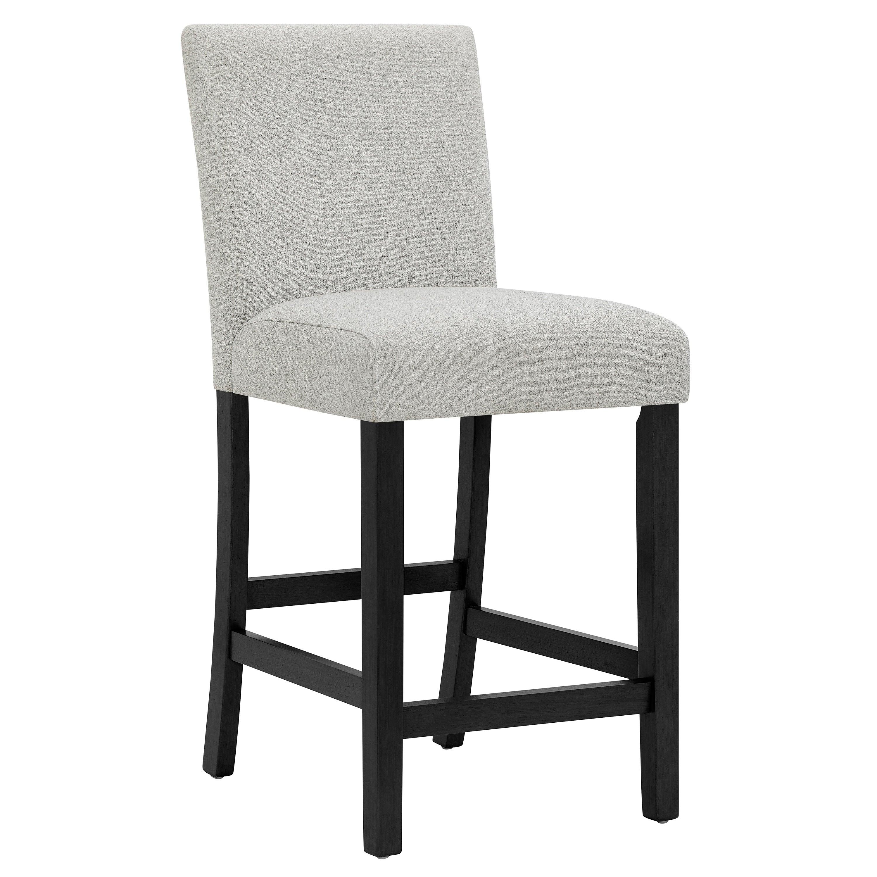 1718T-6PC 6 pc Marbel black wood finish faux marble top counter height dining table set with bench