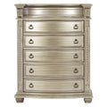 Homelegance 1757SV-CH Astoria grand Cavalier silver finish wood ornate bedroom chest.