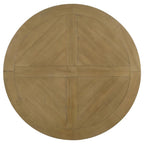 Florence French Country Rustic Honey Finish Solid Pine Round Pedestal Dining Table – 180200