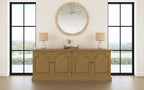 Coaster 180205 Wildon home varda florence rustic smoke finish wood server buffet cabinet