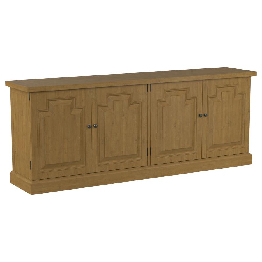 Coaster 180205 Wildon home varda florence rustic smoke finish wood server buffet cabinet