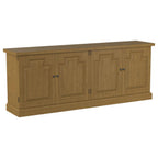 Coaster 180205 Wildon home varda florence rustic smoke finish wood server buffet cabinet