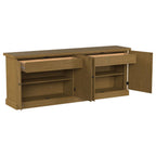 Coaster 180205 Wildon home varda florence rustic smoke finish wood server buffet cabinet