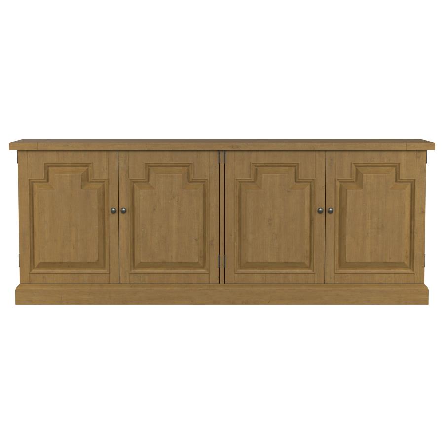 Coaster 180205 Wildon home varda florence rustic smoke finish wood server buffet cabinet