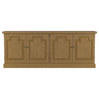 Coaster 180205 Wildon home varda florence rustic smoke finish wood server buffet cabinet