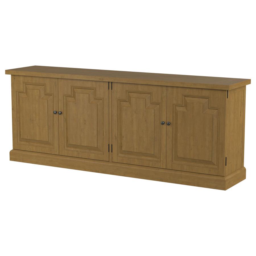 Coaster 180205 Wildon home varda florence rustic smoke finish wood server buffet cabinet