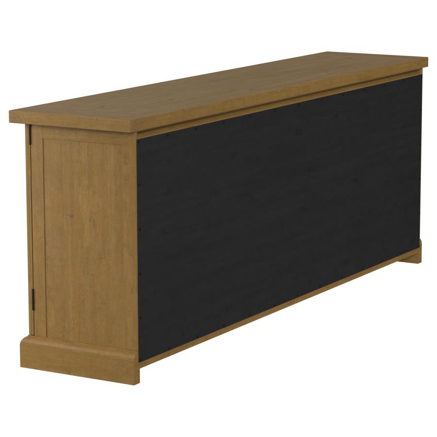 Coaster 180205 Wildon home varda florence rustic smoke finish wood server buffet cabinet