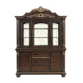 Homelegance 1808-50 Russian hill cherry finish wood curio cabinet hutch and buffet