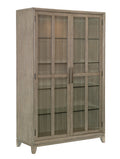 Homelegance 1820-50 Darby home co mckewen light gray oak finish wood curio cabinet