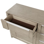 Homelegance 1820N-4PC 4 pc Mckewen light grey finish wood mid century modern style queen bedroom set