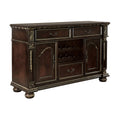 Homelegance 1824-40 Astoria grand catalonia dark cherry finish wood dining server with wine rack console cabinet