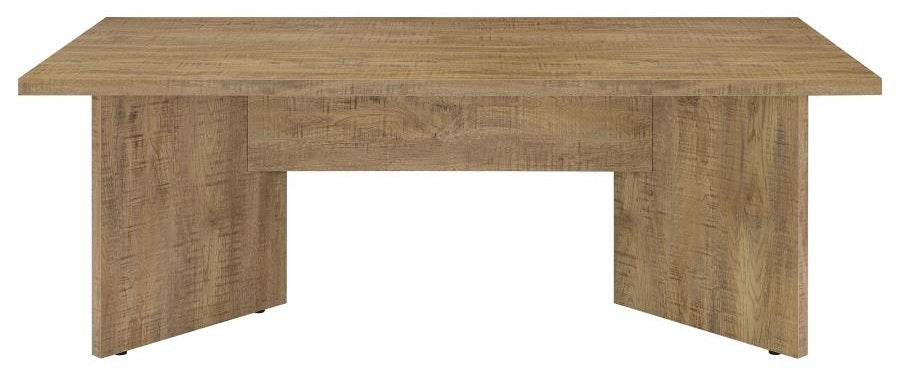 Coaster 183020-S7 7 pc Jamestown mango finish wood dining table set geometric base tufted back chairs