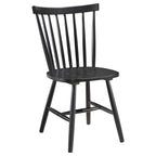 Coaster 183041-S7 7 pc Hollyoak walnut and black finish wood two tone farmhouse style dining table set