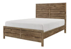 Homelegance 1910-4PC 4 pc Mandan weathered pine embossed finish wood queen bedroom set