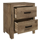 Homelegance 1910-4PC 4 pc Mandan weathered pine embossed finish wood queen bedroom set