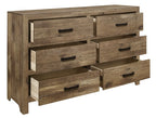 Homelegance 1910-4PC 4 pc Mandan weathered pine embossed finish wood queen bedroom set