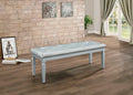 Homelegance 1916-FBH Allura silver finish wood tufted top bedroom bench