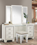 Homelegance 1916W-14-15 3 pc Allura white finish wood bedroom make up vanity set