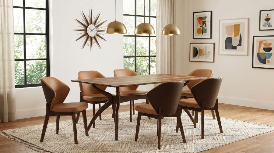 Randolph 7-Piece SmartTop™ Rectangular Dining Set Sheesham and Brown – 192520-S7