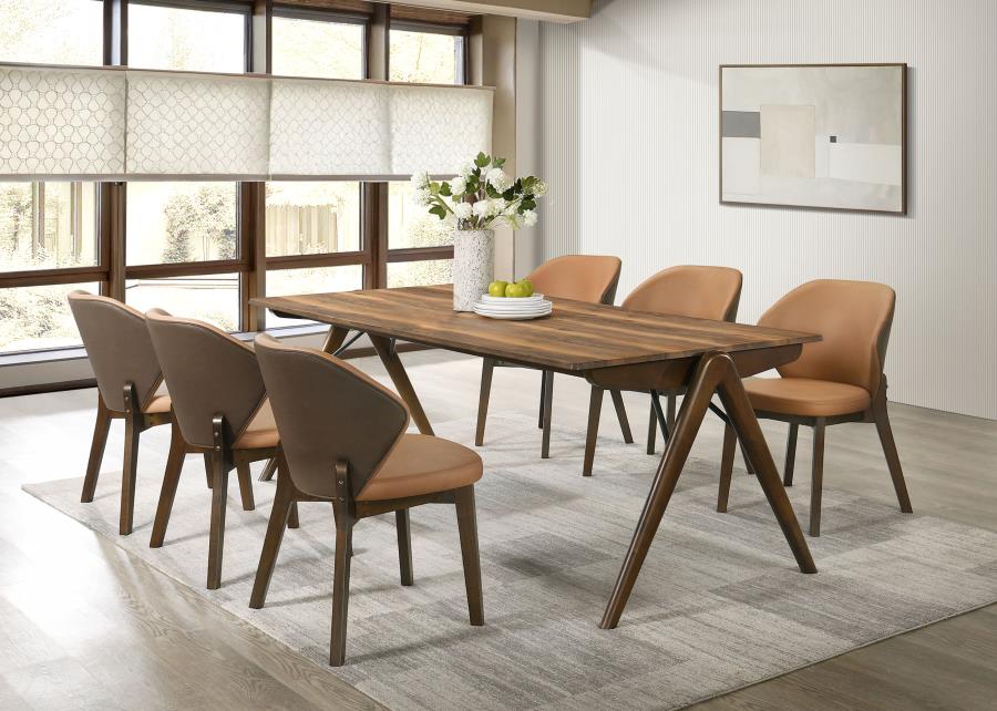 Randolph 7-Piece Rectangular Dining Table Set Sheesham and Brown – 192521-S7